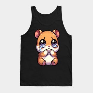 Sad Hamster Meme Cute design for Hamster Lover Tank Top